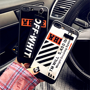 Off White iPhone8ケース 鏡面