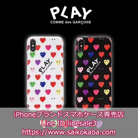 Comme des Garçons 多彩ハート柄スマホケース