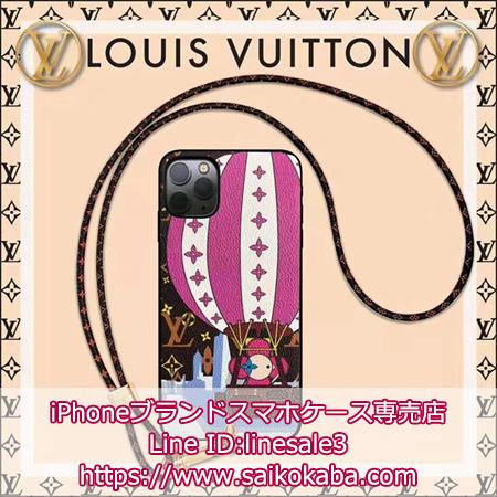 Louis Vuitton ひまわり柄ストラップ付きスマホケース