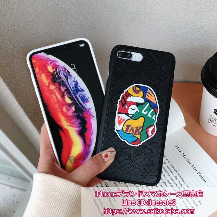 iphonex ケース Bape 個性的 男女兼用